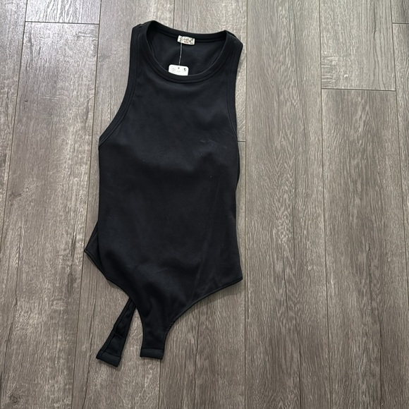 NWT Free People Brexley Bodysuit - Black M - Picture 6 of 9